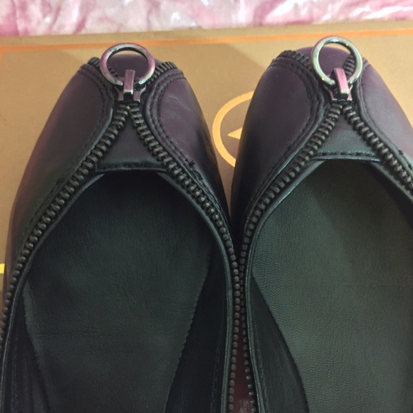 ASH ITALIA Ballet Flats w Zip Detail + Box & Bag - Picture 2 of 7